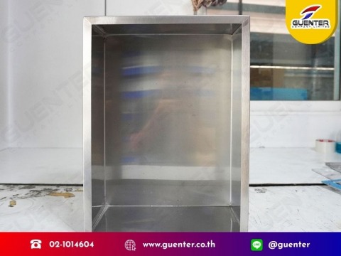 ฝาปิด ตัวเตา จากแผ่นสแตนเลส 2 มิล